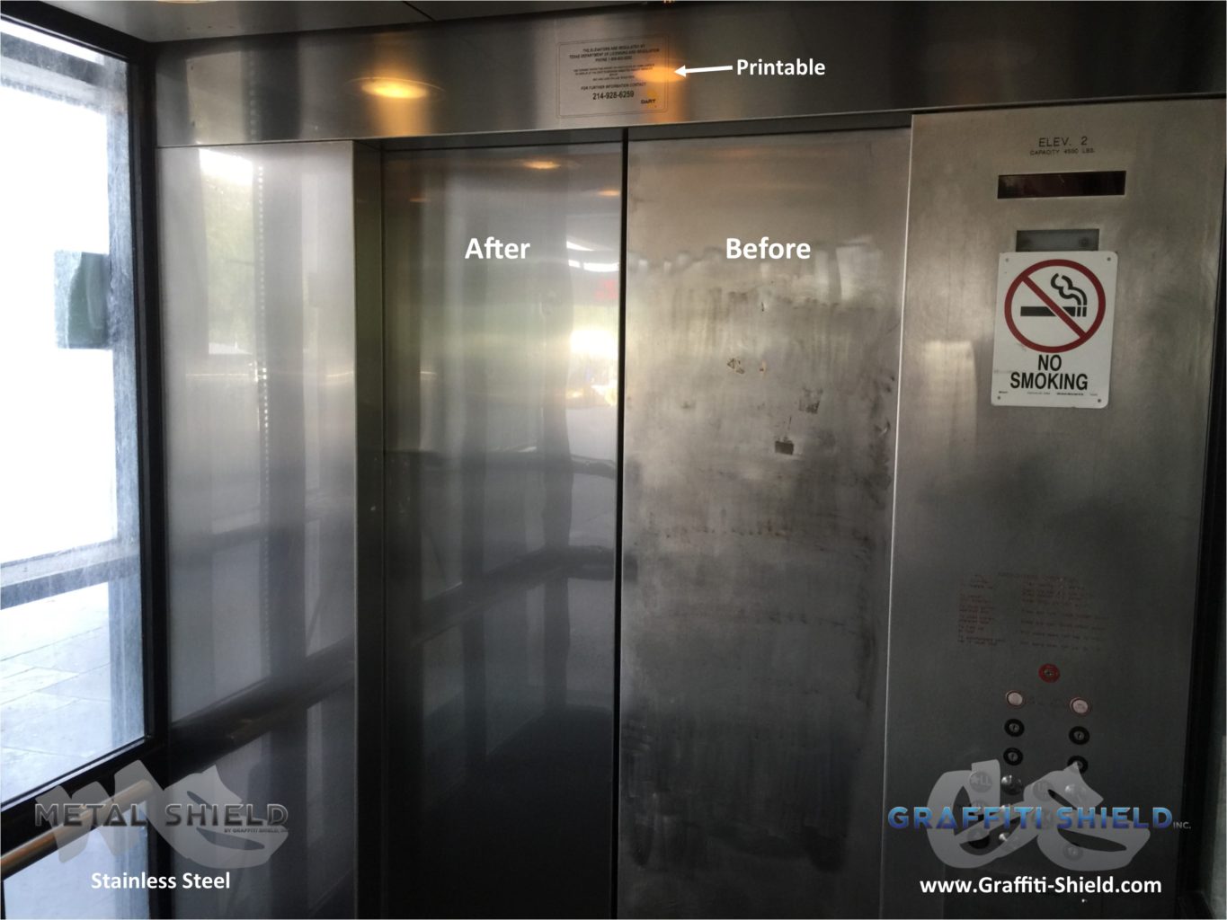 elevator metal shield window film ohio