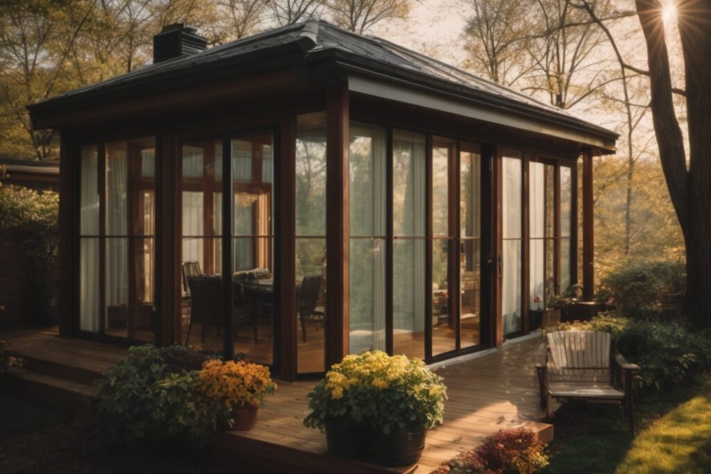 Cozy Ohio home interior with window film, protecting against UV rays