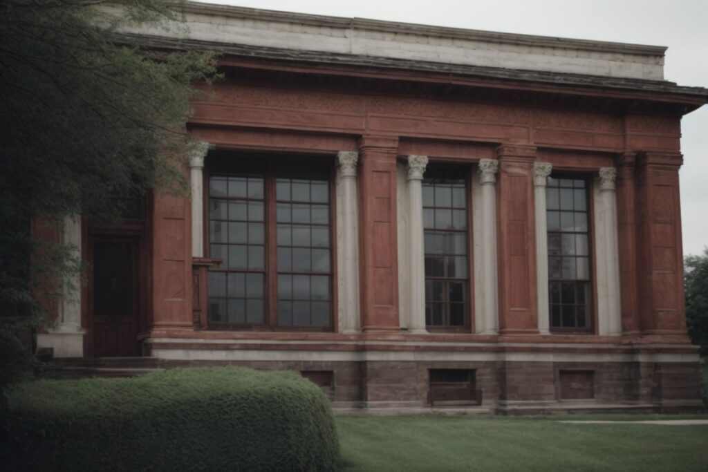 Historical building in Ohio with UV protective window film